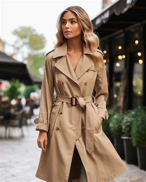 Cubus beige trench coat storlek M .